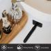 Matte Black Safety Razor Eco-Friendly Single Blade Razors for Men & Women | Includes 10 Double Edge Blades | Perfect for Long Hair & Zero Waste Grooming - Buy Online on GoSupps.com
