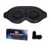 Sleep Eye Mask for Men Women 100% Black Out 3D Contoured Cup Sleeping Mask & Blindfold Concave Molded Night Sleep Mask Block Out Light Soft Comfort Eye Shade Cover for Travel Yoga Nap Black