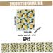 6Pcs Reusable Paper Towels Lemon Print Dish Towels for Kitchen Soft and Absorbent Dish Cloths Quick Drying Dish Rags Cleaning Supplies - Buy Online on GoSupps.com