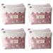Lurrose 8 STK Aunt's towel-storage bag silent insert bag with zipper Periodasche with zipper bag for women's tapes coin cotton girl rabbits as shown x 4 pieces 16x12cmx4pcs