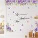Purple Flower Wall Stickers Live Laugh Love Art Decals Flower Vine Butterfly Wall Sticker Inspirational Wall Decals Peel and Stick Garden Floral Wall Stickers for Living Room Kids Baby Bedroom Decor Purple Flowers - Buy Online on GoSupps.com