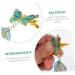 FRCOLOR 2 Pairs Tulle Butterfly Hair Clip Chinese Style Barrettes Hair Clip with Tassel Flower Headdress Snap Barrettes Hair Barrettes Tassel Hairpins Green Leaves Women's Vintage Cloth - Buy Online on GoSupps.com