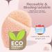 Hippie Girl Konjac Face Erase Puff - Gentle Exfoliating Facial Sponge for Sensitive Skin | 2 Pack Peachy Clean - Buy Online on GoSupps.com