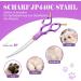 Professional Purple Dragon 6.5 inch Dog Grooming Scissors | Ultra-Light Aluminum Handle & JP 440C Steel for Dogs & Cats | Ideal for Hairdressers & Beginners - Buy Online on GoSupps.com