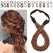 Sego Braids Extensions Herring Band Hair band Braided hair extension hair part Adjustable stretch french braid hair beauty accessory for women light brown style a-festival style light gold brown