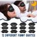 36 Pieces Funny Silk Sleep Masks Bulk - Soft Black Eye Covers for Women Men Teens - Travel Blindfolds for Sleeping, Nap, Meditation - Nighttime Supplies - Buy Online on GoSupps.com
