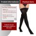 RIEMTEX PREMIUM Compression Stockings CCL2 23-32 mmHg Closed Toe Thigh Highs for Men & Women - Size 3 - Black - International Shipping - Buy Online on GoSupps.com