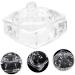 Milisten Glass Jar Candy Jar Decor Nail Art Accessories Nail Dish for Acrylic Nails Nail Cups Nail Dish with Lid Nail Art Liquid Holder Nail Art Dish Dappen Dish Castor Glass Heart-shaped 1 - Buy Online on GoSupps.com
