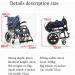 Wheelchair For Outdoor Folding Wheelchair Portable Travel Wheelchairs Foldable Manual Self Propelled Aluminum Alloy Elderly Transit Wheelchair Wheel Chair - Buy Online on GoSupps.com