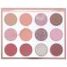 NOLITOY 12 Girds Colorful Matte Shimmer Eyeshadow Palette for Eye Makeup High Pigmented Eye Shadow Primer Powder Palet B As Shown1