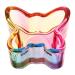 Baluue Dappen Dish Butterfly Shaped Glass Crystal Dappen Dish Cup Nail Art Liquid Powder Nail Crystal Bowl Glassware Tools for Nail Art Manicure 5.00X4.20X2.50CM