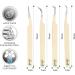 SIVOTE Fiber Tips Lash Tweezers Set of 4 - 90 Degree & 45 Degree Curved Dolphin Tweezers for Eyelash Extensions - Vanilla Pack - Buy Online on GoSupps.com