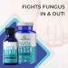Crystal Flush 2 Step Fungus Fighting System - Tolnaftate 1% Anti-Fungal Solution & Immune Support Capsules - 30-Day Toenail Fungus Treatment Kit - Buy Online on GoSupps.com