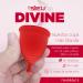 Sileu Menstrual Cup Divine | Size S Red | 12 Hours Leak-Free Protection | Medical Silicone | Soft Bubbles & Cramp Control - Buy Online on GoSupps.com