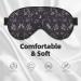 Purple Black Goth Spooky Eye Mask - Soft Elastic & Adjustable Nighttime Comfort for Men & Women - Buy Online on GoSupps.com