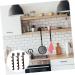 LABRIMP 3pcs Door Coat Hook Hat Hooks Purses Coat Hangers Coat Hooks Entryway Door Back Hook Organizer Towel 28.5X3.8X2CM Brown - Buy Online on GoSupps.com