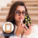 Halloween Candy Corn Black Lip Gloss Holder & Portable Makeup Bag - Travel Lipstick Organizer with Mini Storage Box for Women - Multi-Color Lipstick Case 9.5x2x7 cm - Buy Online on GoSupps.com