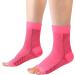 4 Pairs Plantar Fasciitis Socks Neuropathy Socks Ankle Compression Socks for Women Men Medical Ankle Support Brace Wide Calf Compression Socks for Flying Running S (2-4.5) 4 Pairs Pink - Buy Online on GoSupps.com