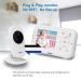 VTech Video Baby Monitor with 1000ft Long Range  Auto Night Vision  2.8 Screen  2-Way Audio Talk  Temperature Sensor  Power Saving Mode  Lullabies and Wall-mountable Camera with bracket  White 2.8" screen - Buy Online on GoSupps.com