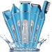 Hair Clippers Mens Professional Cordless Hair Clipper 10-in-1 Electric Hair Trimmer Beard Trimmer and Body Groomer with 7 Attachments/Charging Socket/Waterproof (Blue) - Buy Online on GoSupps.com