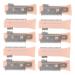 TOYZFRIENDY 10Pcs Replaceable Electric Eyebrow Trimmer Blades Soft SkinFriendly Precision Blades for Personal Facial Hair Care Quick Replacement for Longterm Use Orange