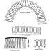 Wire Hair Combs - Hair Comb Clips Invisible Hair Fixer U Pin | Fragmented Hair Invisible Fixer Comb Hair Updo Styling Tool Decorative Hair Accessories Hair Combs for Women Accessories 5 piece set - Buy Online on GoSupps.com