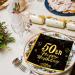 40 Black Napkins for 50th Birthday | Gold Party Paper Napkins 33x33cm | Elegant Decoration for Men Women and Girls - Buy Online on GoSupps.com