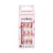 KISS LoveShackFancy x imPRESS Press-On Manicure Limited Edition  Style Sunkissed Peach Short Square Pink Press-On Nails  Includes Prep Pad  Mini Nail File  Cuticle Stick  & 30 Fake Nails