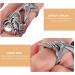 Lurrose 3pcs Punk Skeleton Hand Rings - Halloween Full Finger Nail Props for Cosplay & Party - Buy Online on GoSupps.com