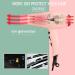 Hair Dryer with Diffuser & Brush Comb Attachments - Professional AC Motor for Curly & Thick Hair | Best Pink Blow Dryer for Salon Use - Buy Online on GoSupps.com