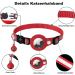 Mouyou Airtag Cat Neck Band Reflective Adjustable Nylon Collar with Bell & Safety Clasp | Safe Tracking for Cats (22-34cm Red) - Buy Online on GoSupps.com