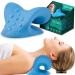 Neck and Shoulder Relaxer, Cervical Neck Traction Device for TMJ Pain Relief and Cervical Spine Alignment , Neck Pillows for Pain Relief Sleeping, Chiropractic Pillow with Massage Point for Muscle Relax