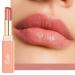 Oulac Nude Peach Lipstick - Moisture Shine Hydrating Lipstick & Tinted Lip Balm for Dry Lips Medium Coverage Lip Colour | Juicy Look Glossy Finish Vegan Cruelty-Free Dolce Vita (13)