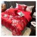 Precision Brocade Egyptian Cotton Luxury Chinese Style Flower Embroidery Bedding Set Silky Duvet Cover Bed Sheet Pillowcase Soft (B 4Pcs)