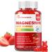 Magnesium Oxide Gummies 400mg Muscle Relaxation & Nerve Support for Adults and Kids Magnesium Oxide with Stevia & Fruit Extract Vegan Non-GMO Gluten-Free 60 Gummies Strawberry 60 Count (Pack of 1)