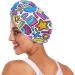 Colorful Graffiti Patterns Hair Towel 2 Pack | Super Absorbent Quick Dry Hair Turbans for Women & Girls - Perfect Hair Drying Solution - Buy Online on GoSupps.com