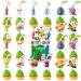 37pcs Pikmin Cake Decorations with 1pcs Captain Olimar Video Game Cake Topper 36pcs Cute Cupcake Toppers for Girls Birthday Party Decorations