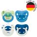 Nuk Signature Day & Night Baby Casing - BPA-Free Heart-Shaped Pacifiers (6-18 Months) | 4 Blue Pieces | Calms 95% of Babies | Glows in the Dark | Ideal for International Shipping - Buy Online on GoSupps.com