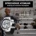 Hearkent Atomic Digital Talking Watch - German Speaking Big Numbers Radio Controlled | Ideal for Seniors & Visually Impaired - Green - Buy Online on GoSupps.com