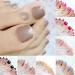 AddFavor 14 Set Square Full Cover Short Fake Toe Nails - Glossy Solid Color False Toenails for Women and Girls - Buy Online on GoSupps.com