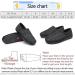 Diabetic Shoes & Edema Footwear | Adjustable Slippers for Swollen Feet - Comfort & Support | Black 11.5 Men - Buy Online on GoSupps.com