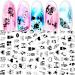 10 Sheets Geometry Nail Art Stickers Decals Self-Adhesive Black Heart Irregular Shaped Nail Supplies Nail Art Design Decoration Accessories - Buy Online on GoSupps.com