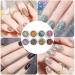 Holographic Reflective Glitter Gel 8 Colors Sparkly Shiny Flashing UV LED Nail Polish Set Glitter Gel Nail Polish Kit Sparkly Shiny Nail Gel for Nail Art DIY Home Salon Manicure - Buy Online on GoSupps.com