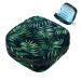 Portable women's binding-up bags menstrual cup bags feminine menstrual pads bags for teenage girls tampons for the first period green tropical leaf pattern multicolored 07