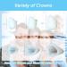 YAFIYGI 100Pcs Tooth Caps for Broken Tooth Mixed Sizes Dental Crowns Kit Temporary Teeth Covers Front Cap Adults Temporales Crown Repair for Smile Decoration White - Buy Online on GoSupps.com