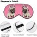 LynaRei Puppy Pug Dog Sleeping Mask - Adorable Pink Eye Cover for Blocking Light - Buy Online on GoSupps.com