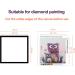 RICUVED 2 Pack Diamond Painting Frames - 30x30cm Canvas Size - Magnetic Self-Adhesive Frames - Black - Buy Online on GoSupps.com