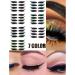 GGOOD Eyeliner Eyelash Stickers Reusable Waterproof Stick on Eyeliner Eyeshadow Makeup Black Artificial Eyelashes - Buy Online on GoSupps.com