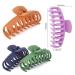 6pcs Big Hair Claw Clips for Women - Strong Hold Nonslip Matte Hair Accessories (6 Colors) - Buy Online on GoSupps.com