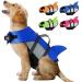 Dog chimnitation Dog Lifeguard vest for dogs with reflective stripes adjustable size with strong buoyancy and rescue handle for swimming surfing blue XL XL: 66-78cm (chest circumference)